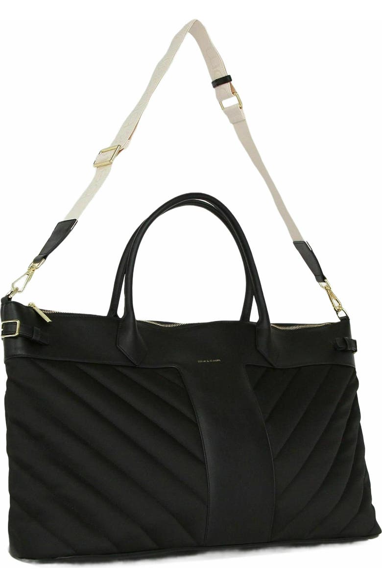 Belle & Bloom Meet Me in Paris Weekender Bag, Alternate, color, Black