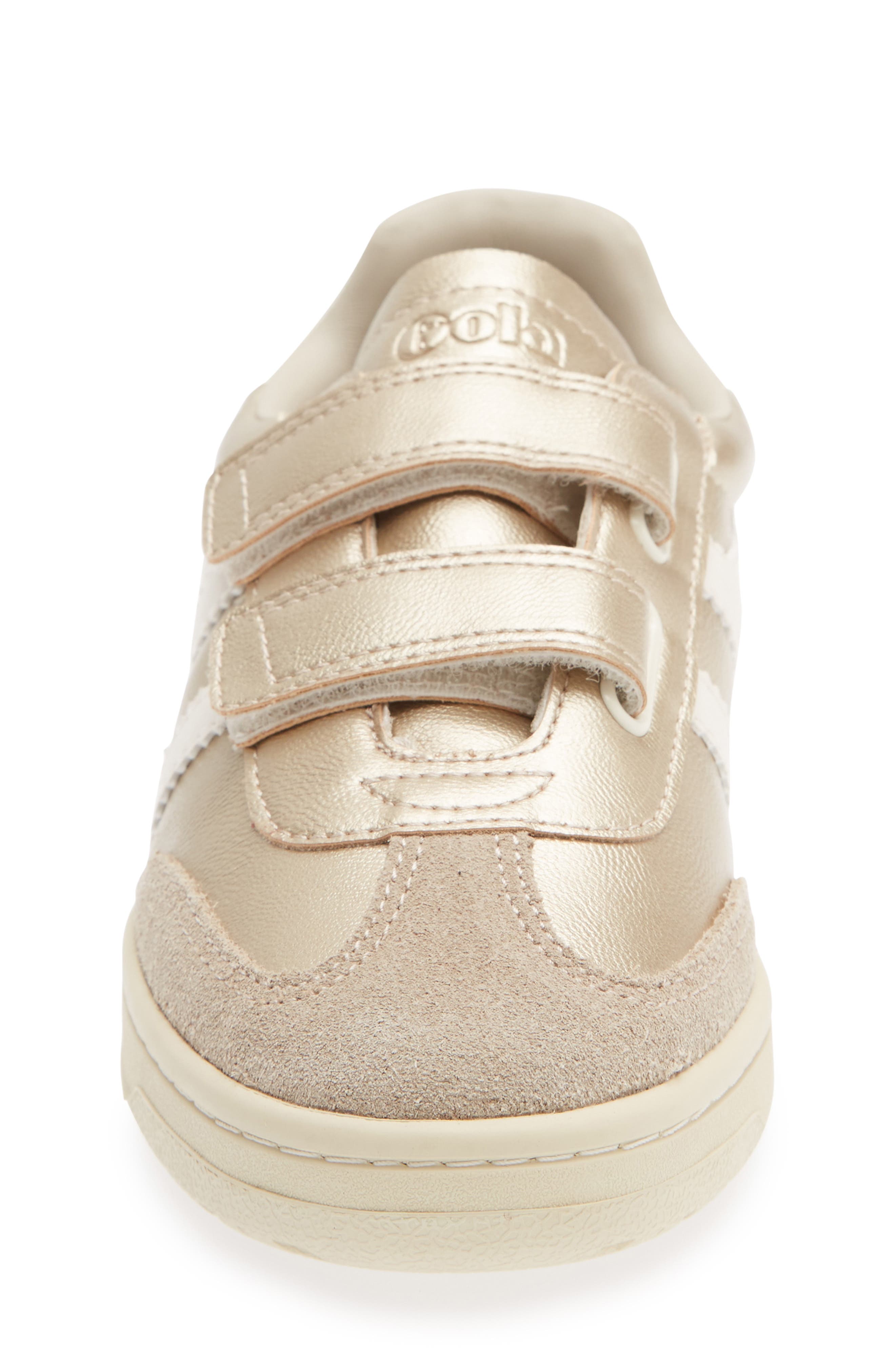Kids' Viper Glimmer Strap Sneaker, Alternate, color, GOLD/ OFF WHITE