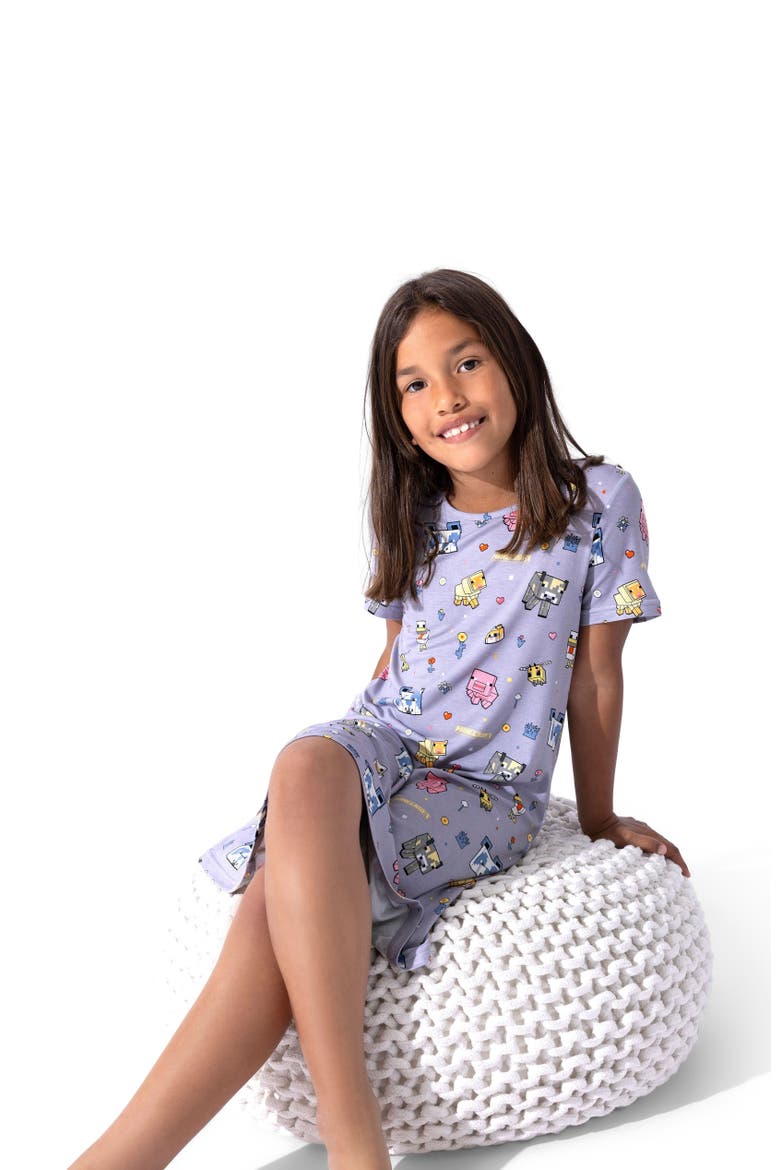 Kids' Minecraft Pixel Pals Short Sleeve Dress, Alternate, color, Minecraft Pixel Pals