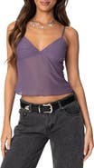EDIKTED Serafina Sheer Mesh Camisole