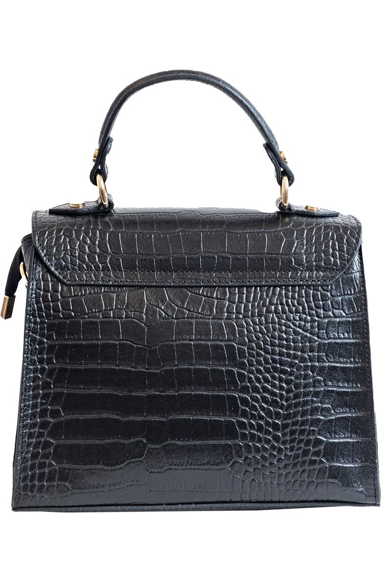 Persaman New York Croc Embossed Handbag, Alternate, color,