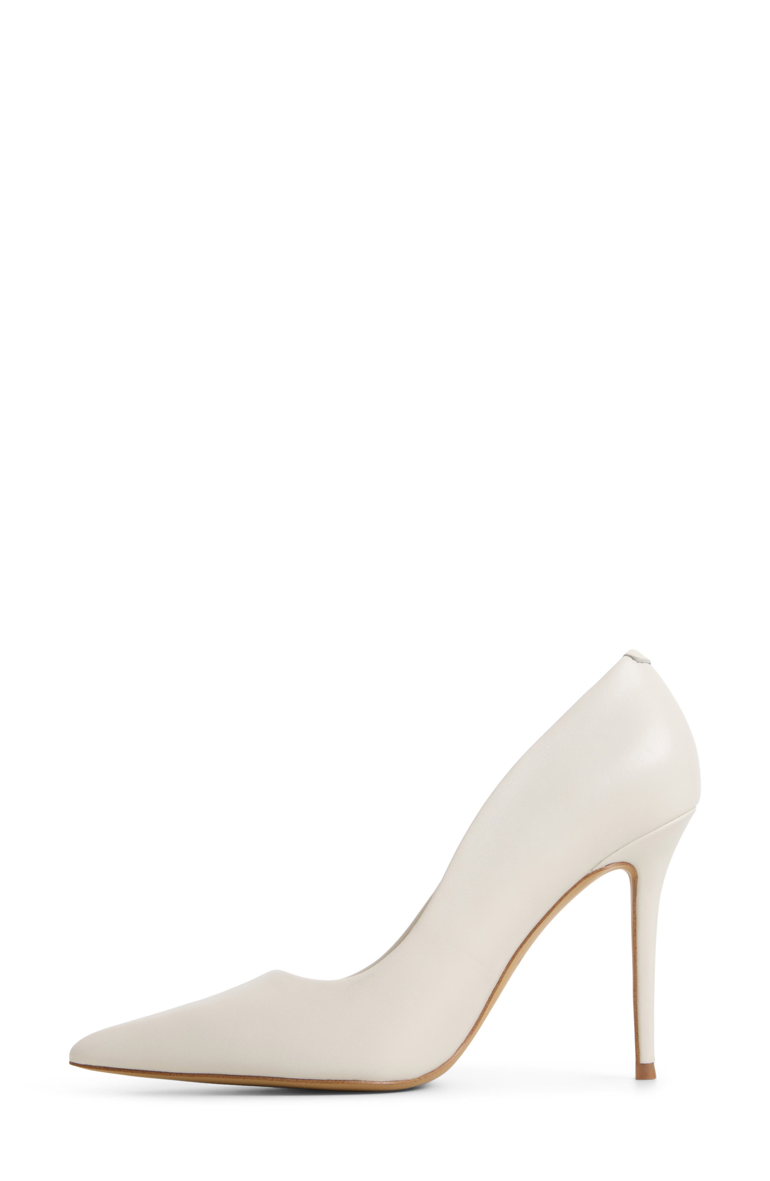 ALDO Stasya Pointed Toe Pump, Alternate, color, White/ Bone