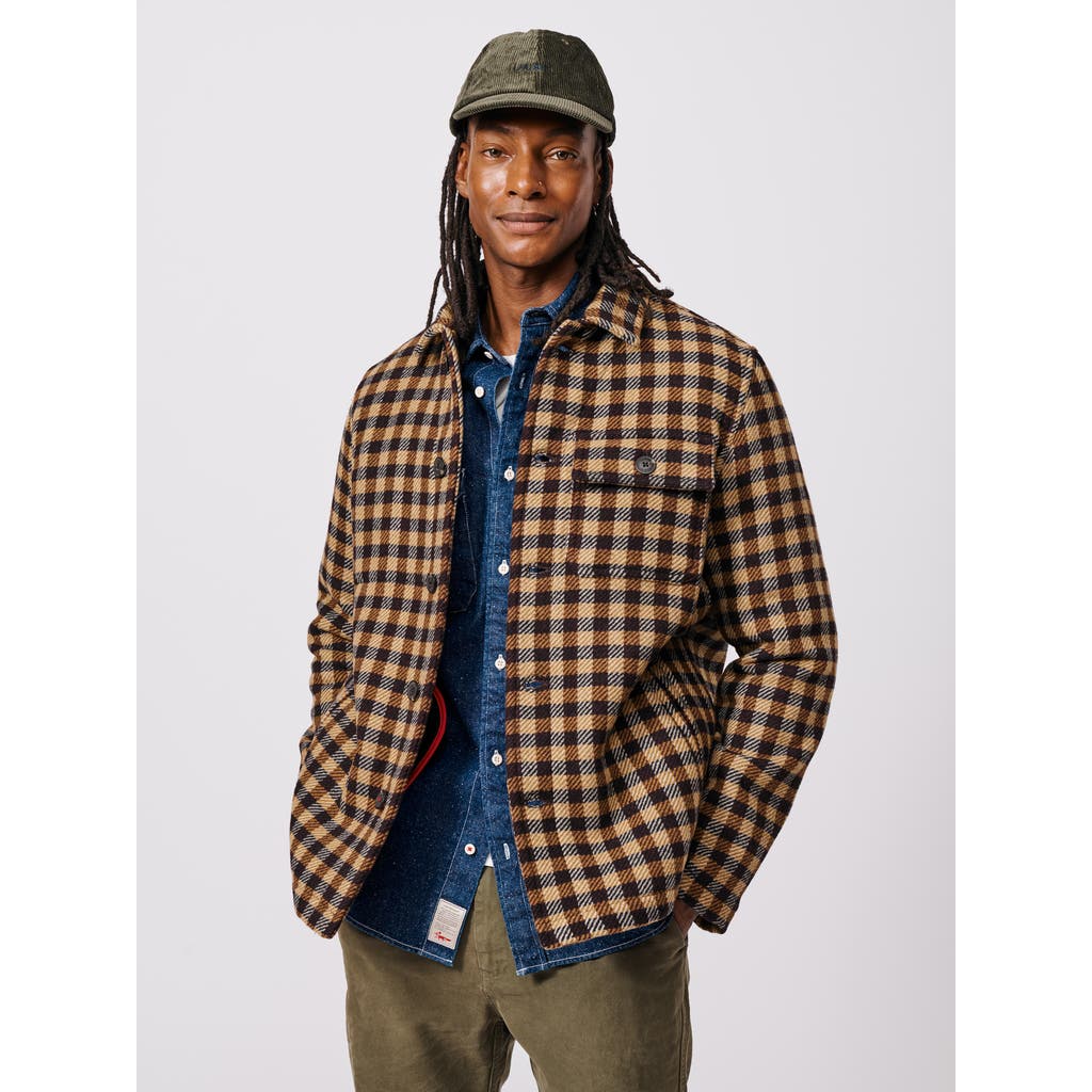 Aubin Nettleham Shirt Jacket In Brown