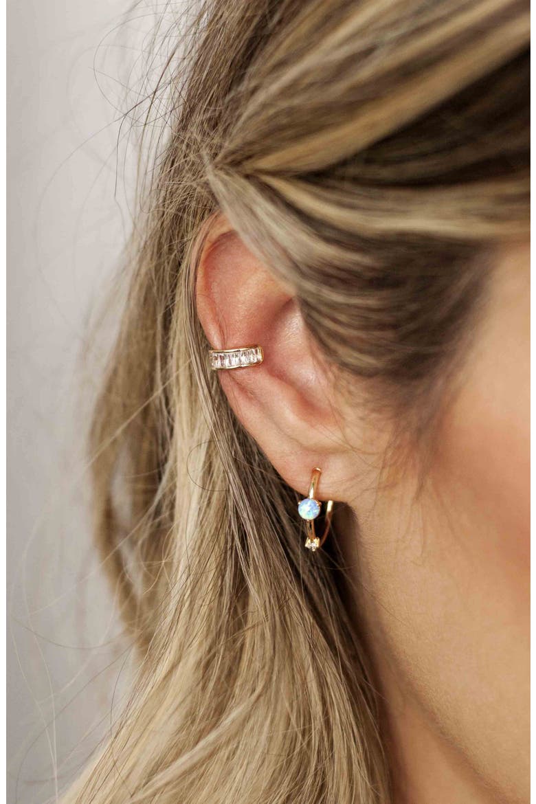 Crystal Ear Cuff, Alternate, color, GOLD