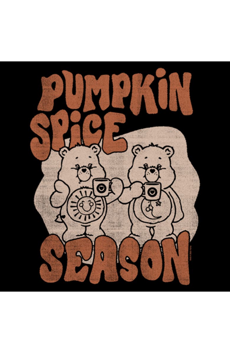 Care Bears Women's Care Bears Pumpkin Spice Season Graphic T-Shirt, Alternate, color, Black
