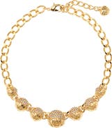 Oscar de la Renta Artichoke Pavè Choker Necklace