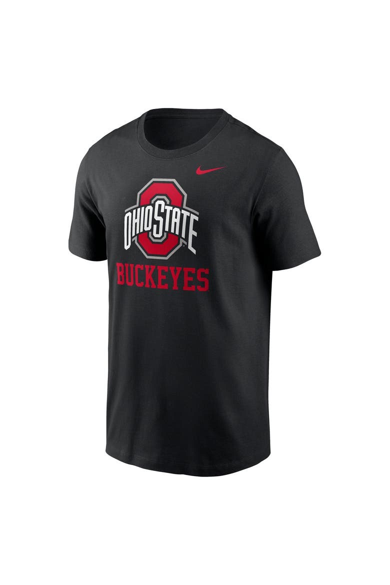 Men's Nike  Black Ohio State Buckeyes Primetime Logo Mantra T-Shirt, Alternate, color, Black