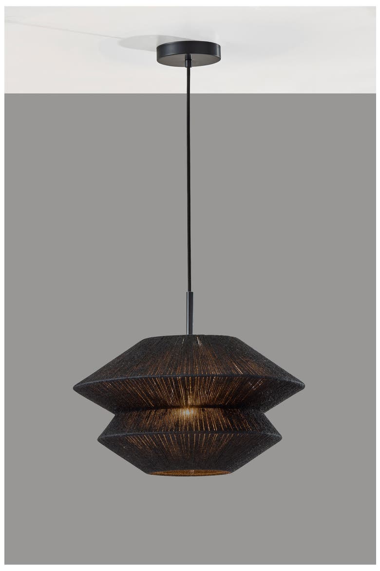 Gardner Pendant Light, Alternate, color, BLACK