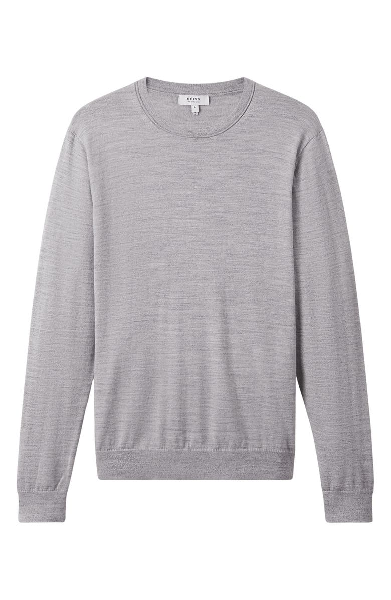 Reiss Wessex Merino Wool Sweater, Alternate, color, Soft Grey Mouline