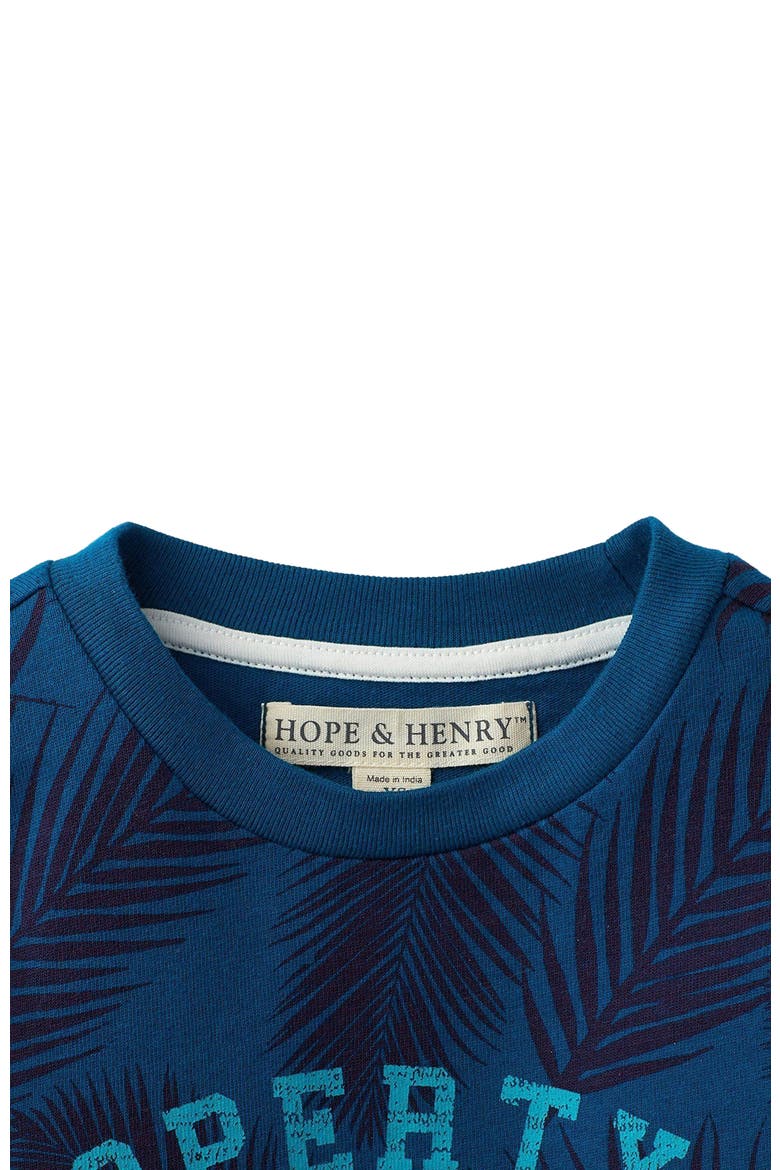 Boys' Printed Short Sleeve Graphic Tee, Alternate, color, Blue