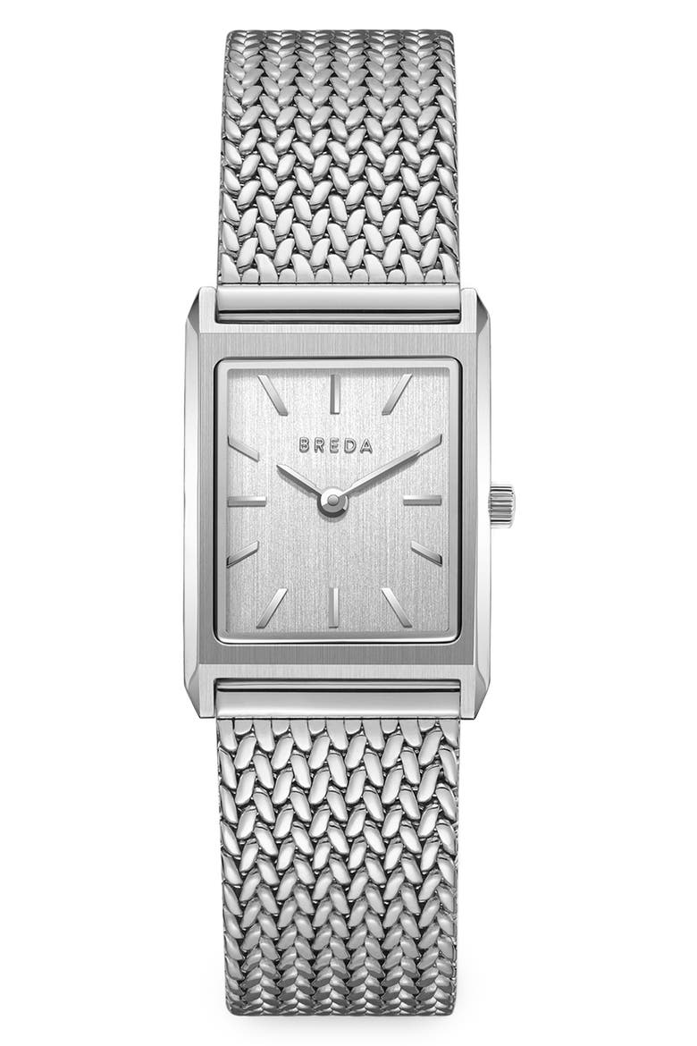 Virgil Tethered Mesh Strap Watch, 20mm, Main, color, STAINLESS STEEL