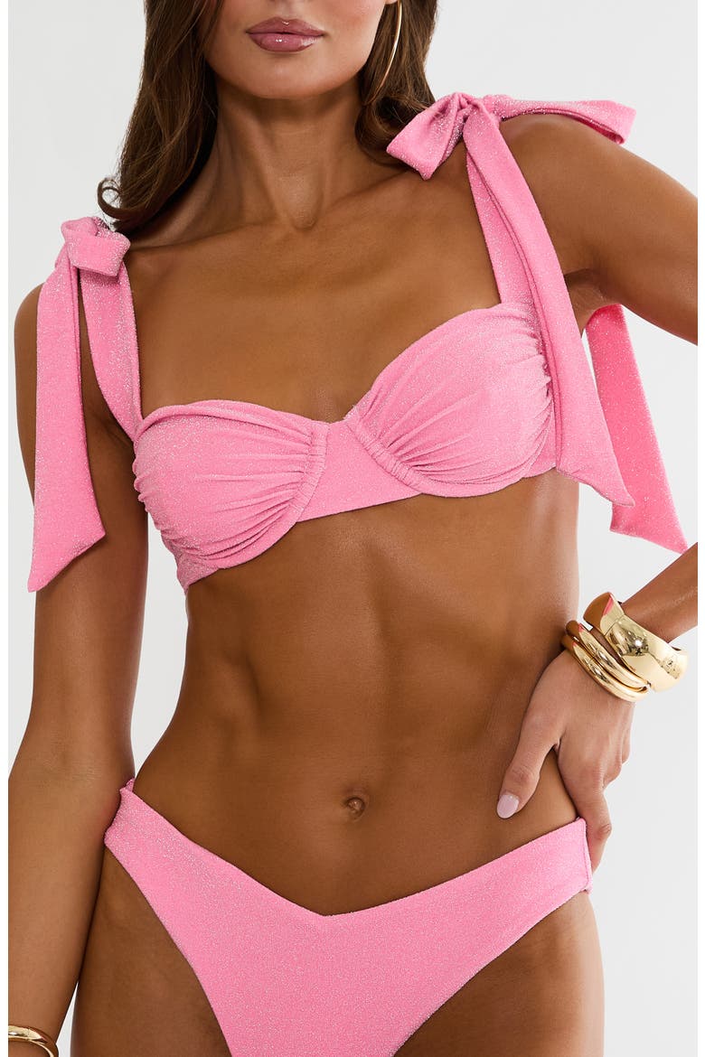Drea Underwire Bikini Top, Main, color, SHORELINE PINK SHINE
