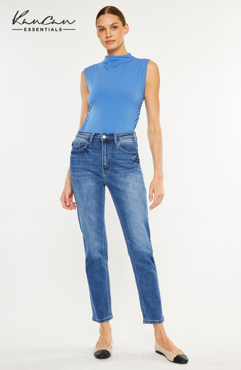 Adaline High Rise Slim Straight Jeans