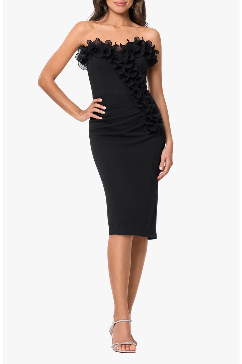 Strapless Ruffle Cocktail Dress video