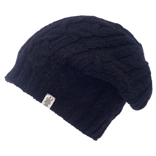 Nirvana Designs Alexander Cable Slouch In Black