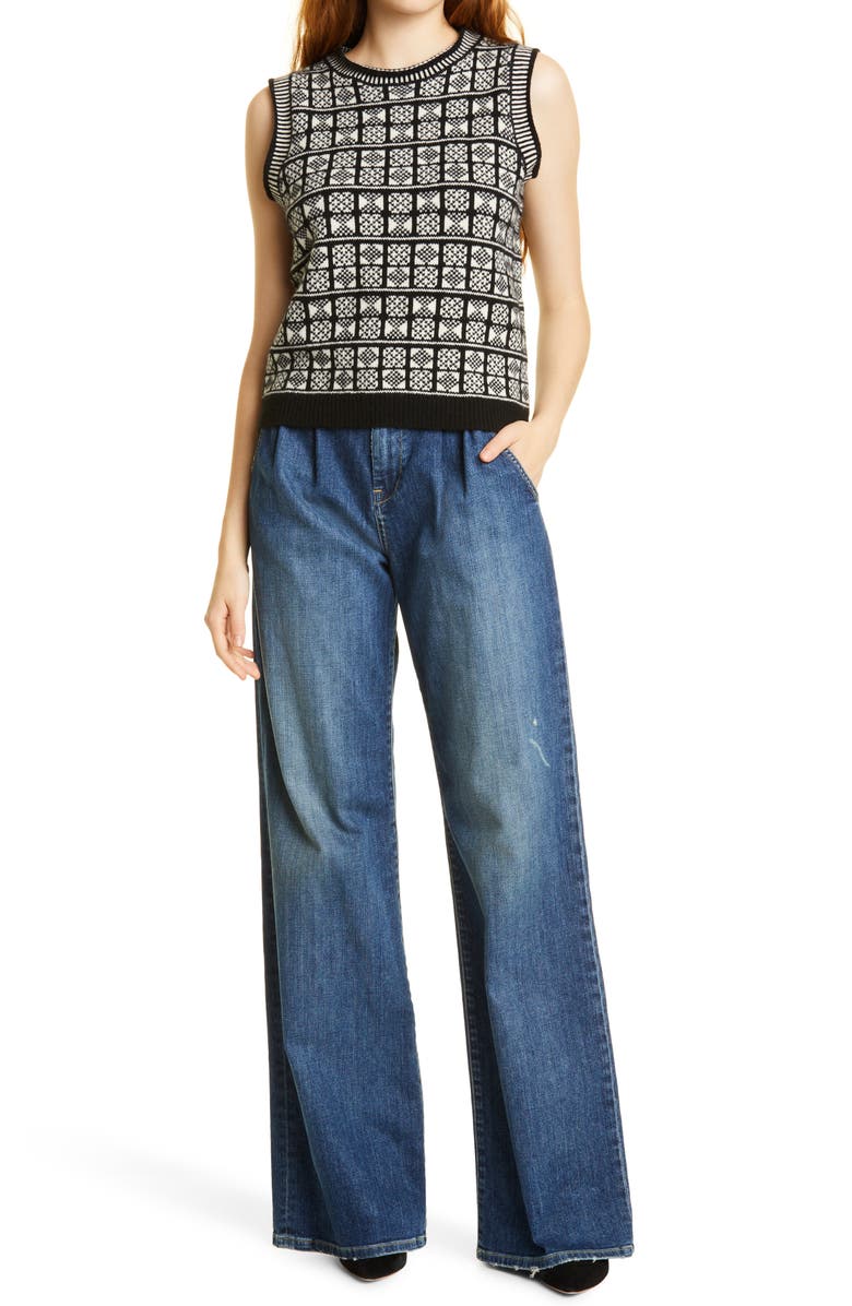 Nili Lotan Flora High Waist Trouser Jeans, Main, color, 