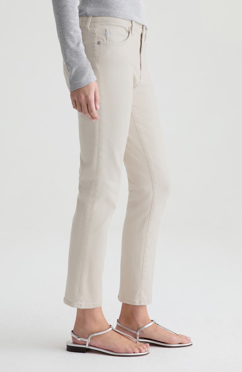 AG Mari Mid Rise Slim Straight Leg Crop Jeans, Alternate, color, Pumice