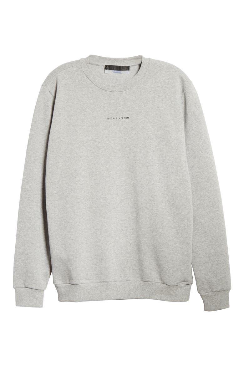 Crewneck Logo Sweatshirt, Main, color, GREY