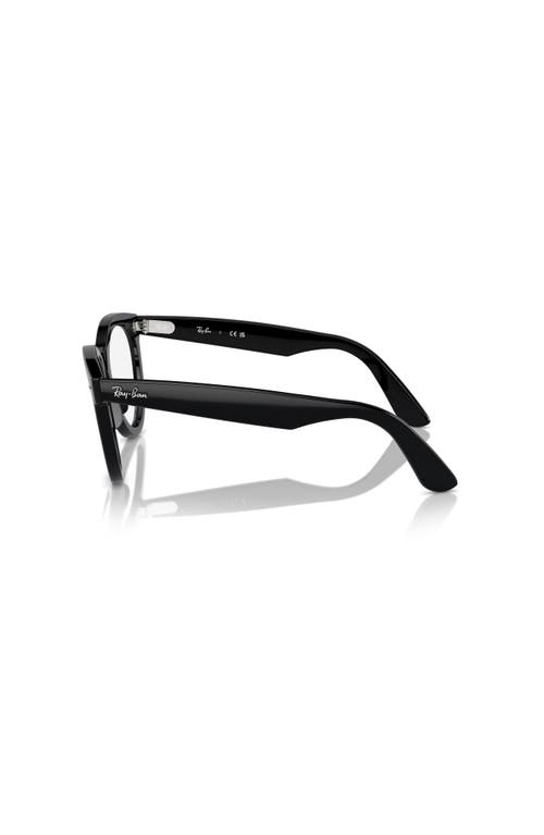 Ray Ban Ray-ban 54mm Round Optical Glasses In Black