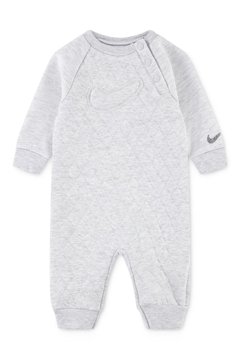 Ready Set Quilted Romper, Main, color, BIRCH HEATHER