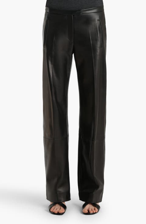 Miles Plongé Leather Straight Leg Pants