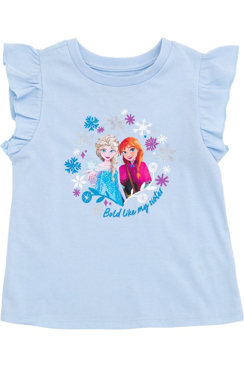 Frozen 2-Piece Sleeveless Top and Skirt Set, Alternate, color, Blue Elsa and Anna
