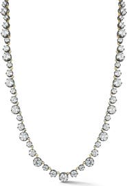 SPHERA MILANO Cubic Zirconia Graduated Tennis Necklace