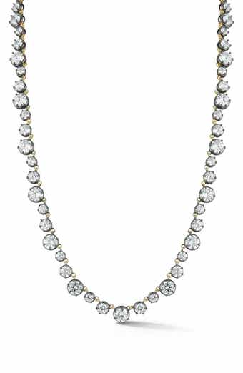 Cubic Zirconia Graduated Tennis Necklace