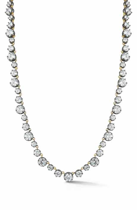 Cubic Zirconia Graduated Tennis Necklace