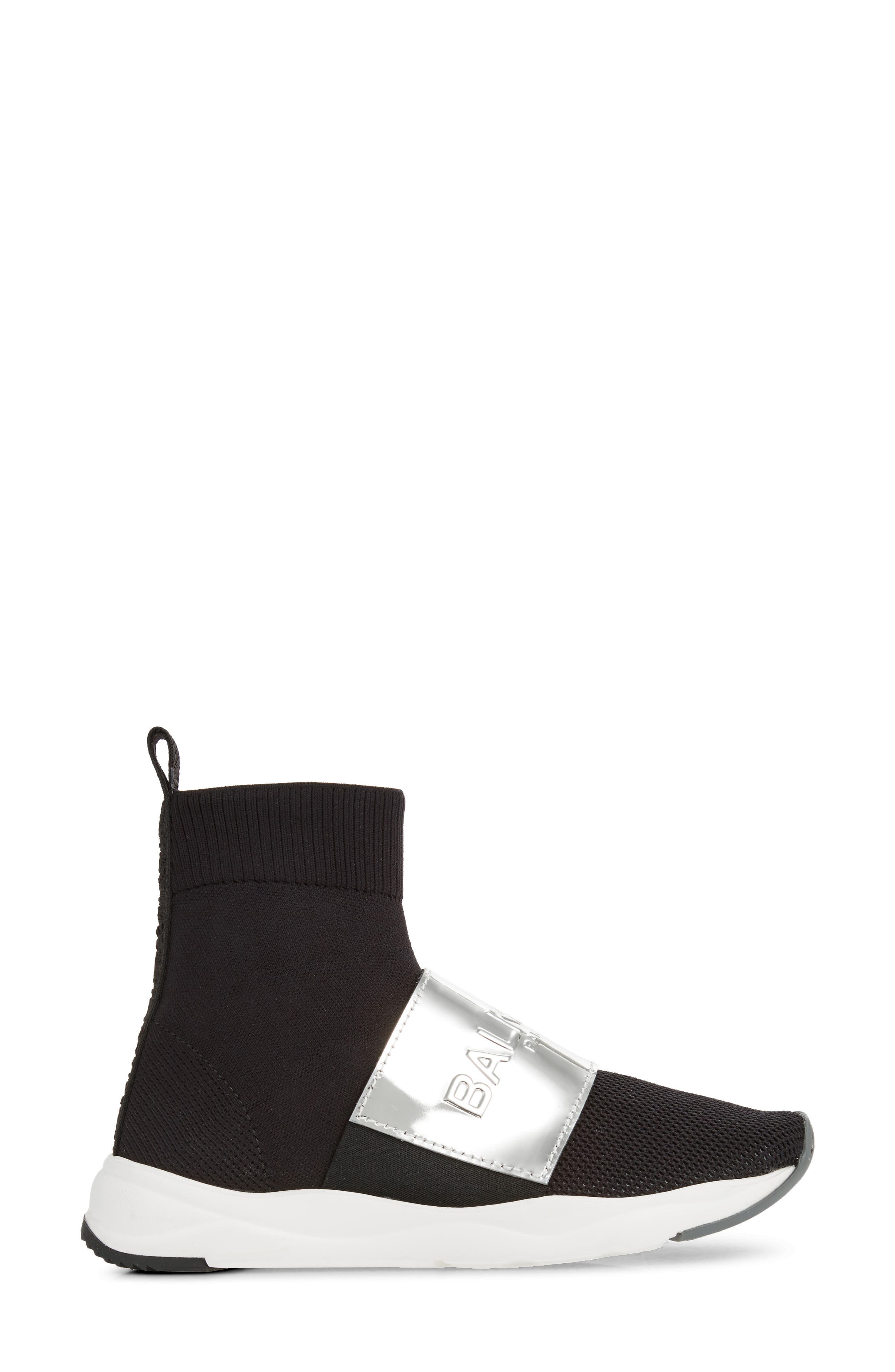 Balmain Cameron Knit Sneaker Boot, Alternate, color, 