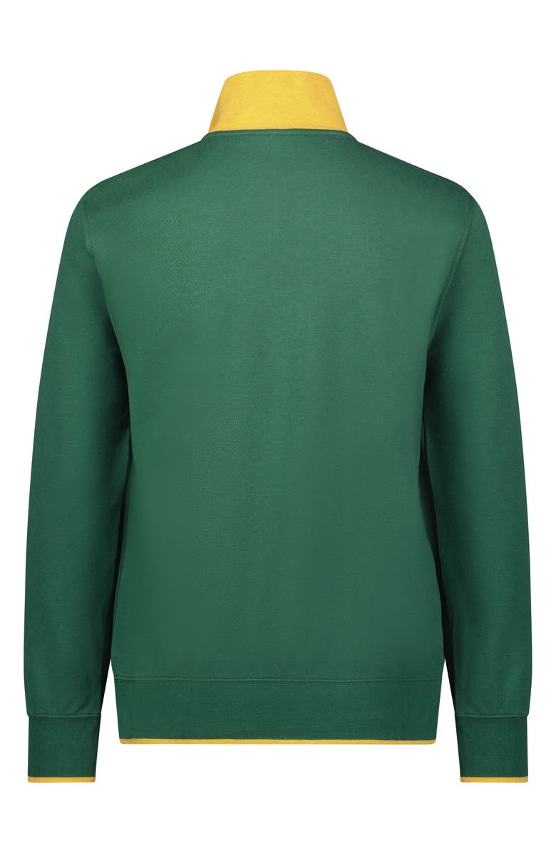 Brooks Brothers Half Zip Green Pullover, Alternate, color, 