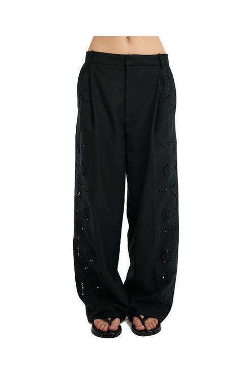 Resort Embroidered Pants Cover-Up