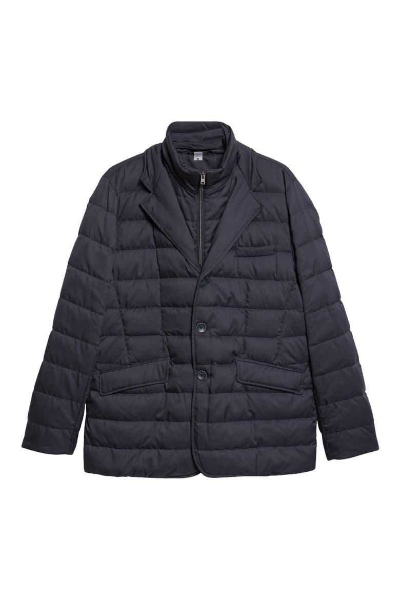 Quilted Down Blazer with Removable Bib, Main, color, 9200 NAVY