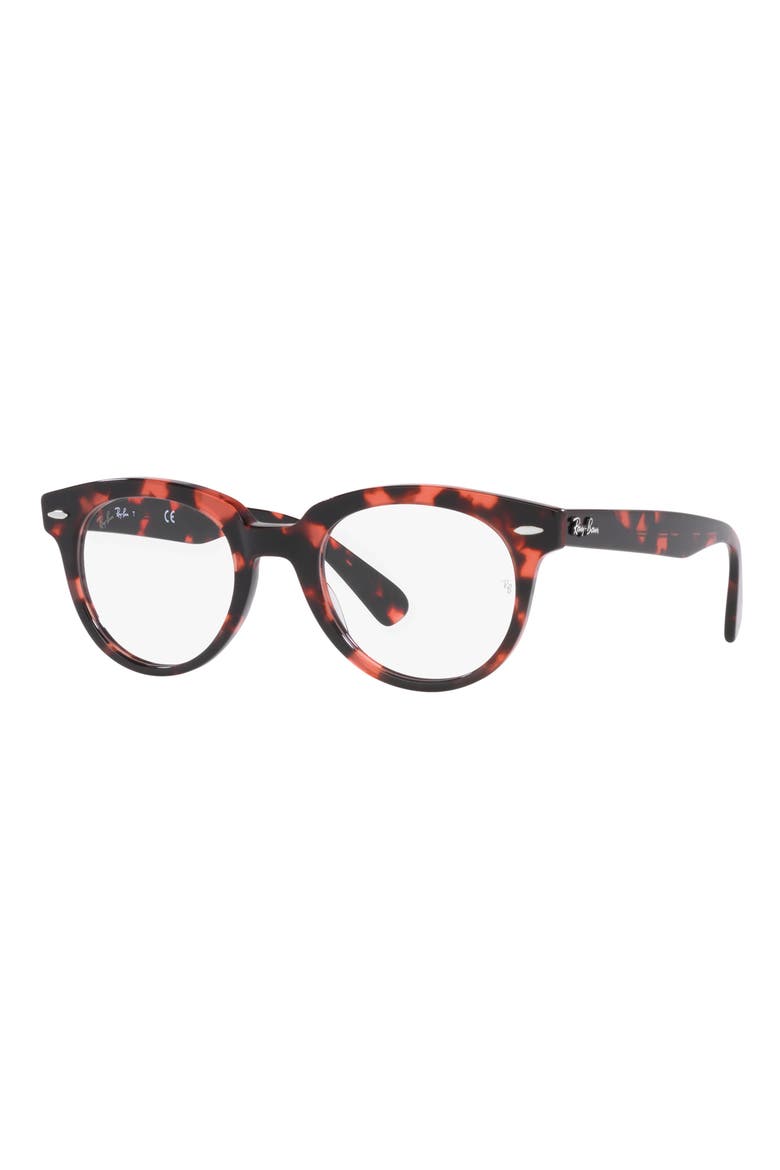 RX2199V 50mm Round Optical Glasses, Alternate, color, PINK HAVANA