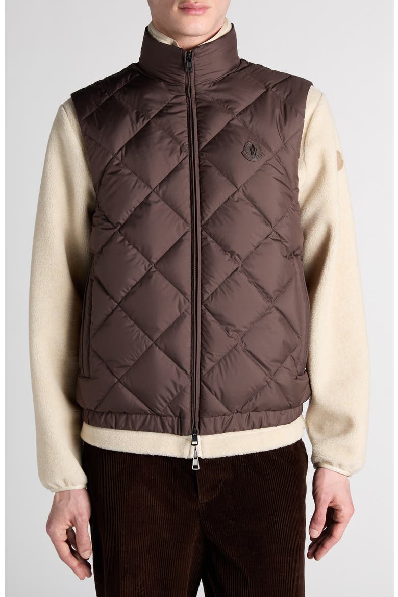 Chobe Quilted Vest, Main, color, BROWN
