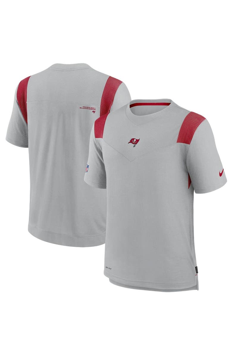 Nike Men's Nike Gray Tampa Bay Buccaneers Sideline Player UV Performance T-Shirt, Main, color, Gray