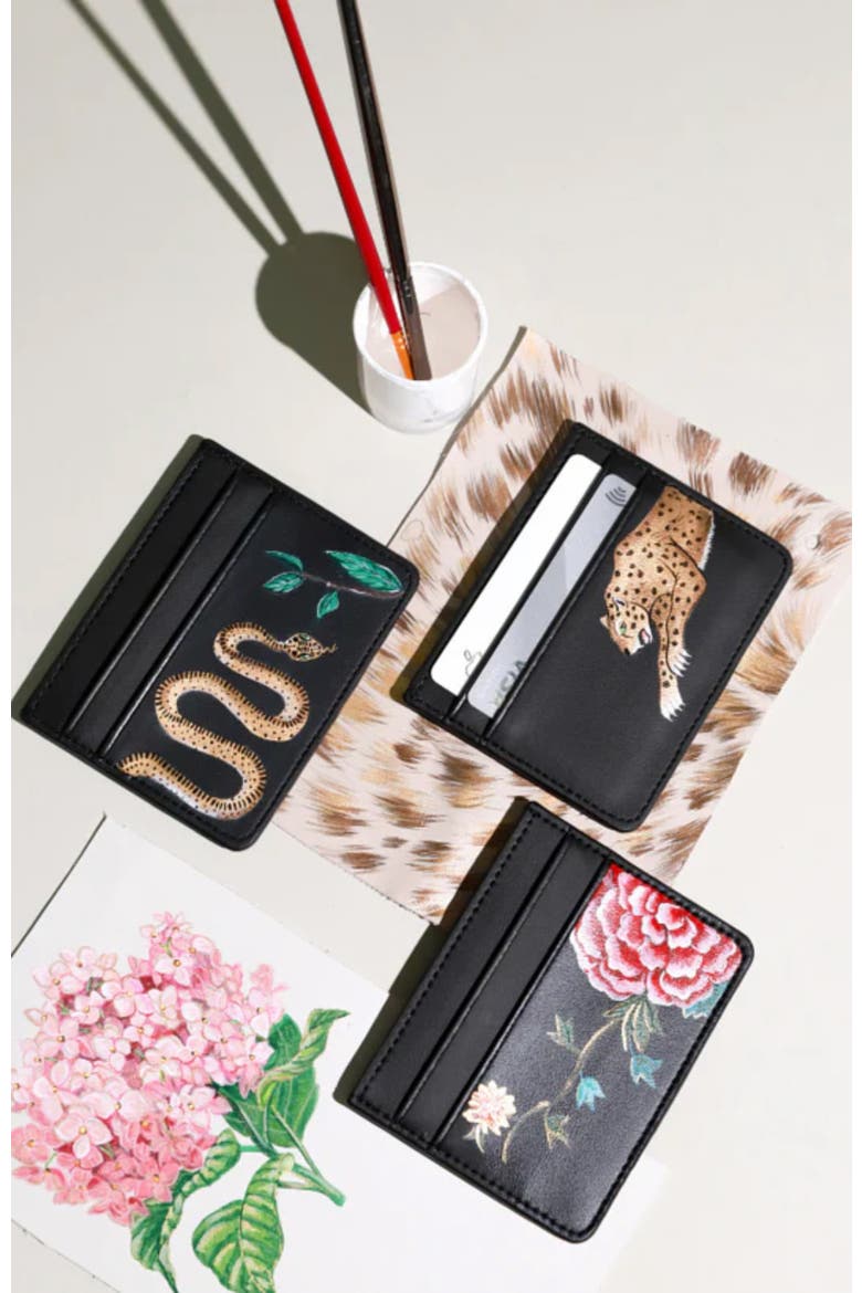 Leopard Cardholder, Alternate, color, Leopard