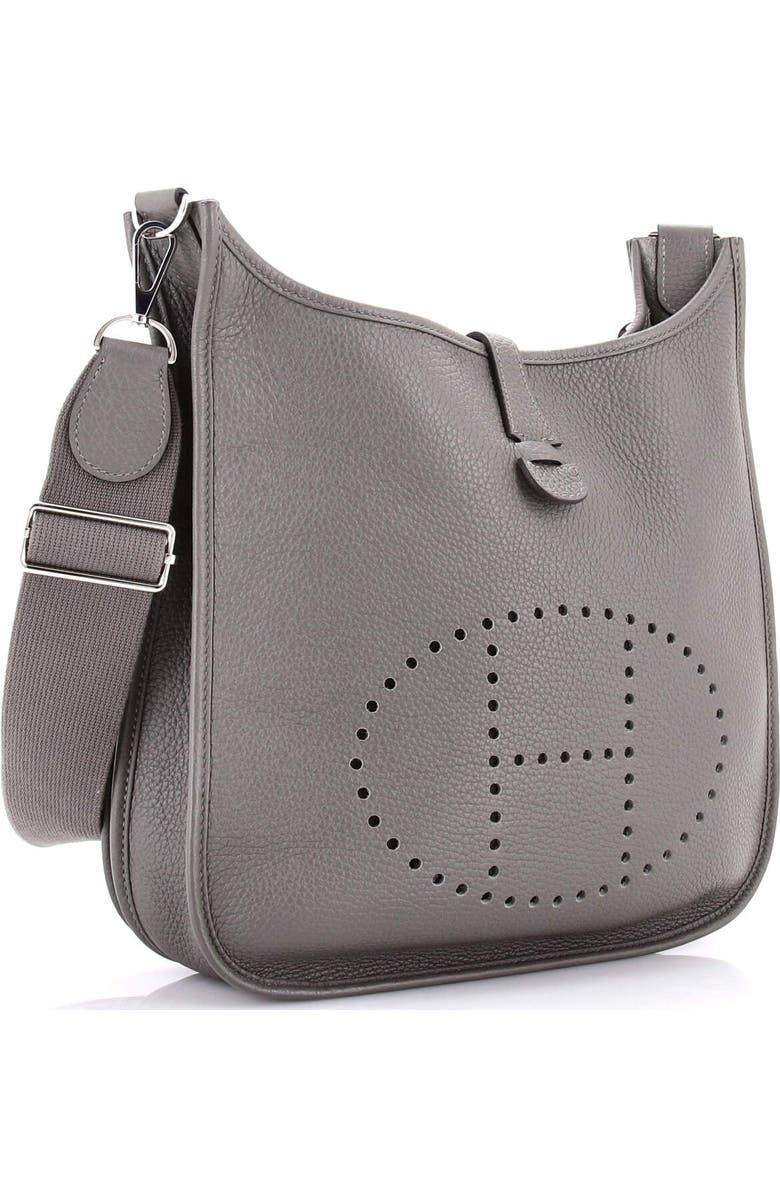 Pre-Owned Hermes Evelyne Bag Gen III Clemence PM, Alternate, color, Gris Meyer