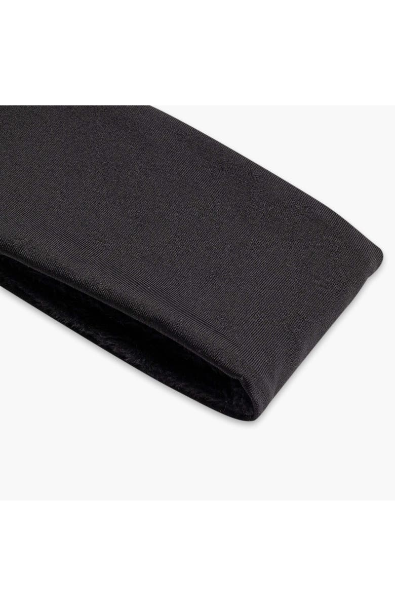 Turtle Fur Plush Lined Headband, Alternate, color, Black