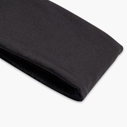 Turtle Fur Plush Lined Headband In Black