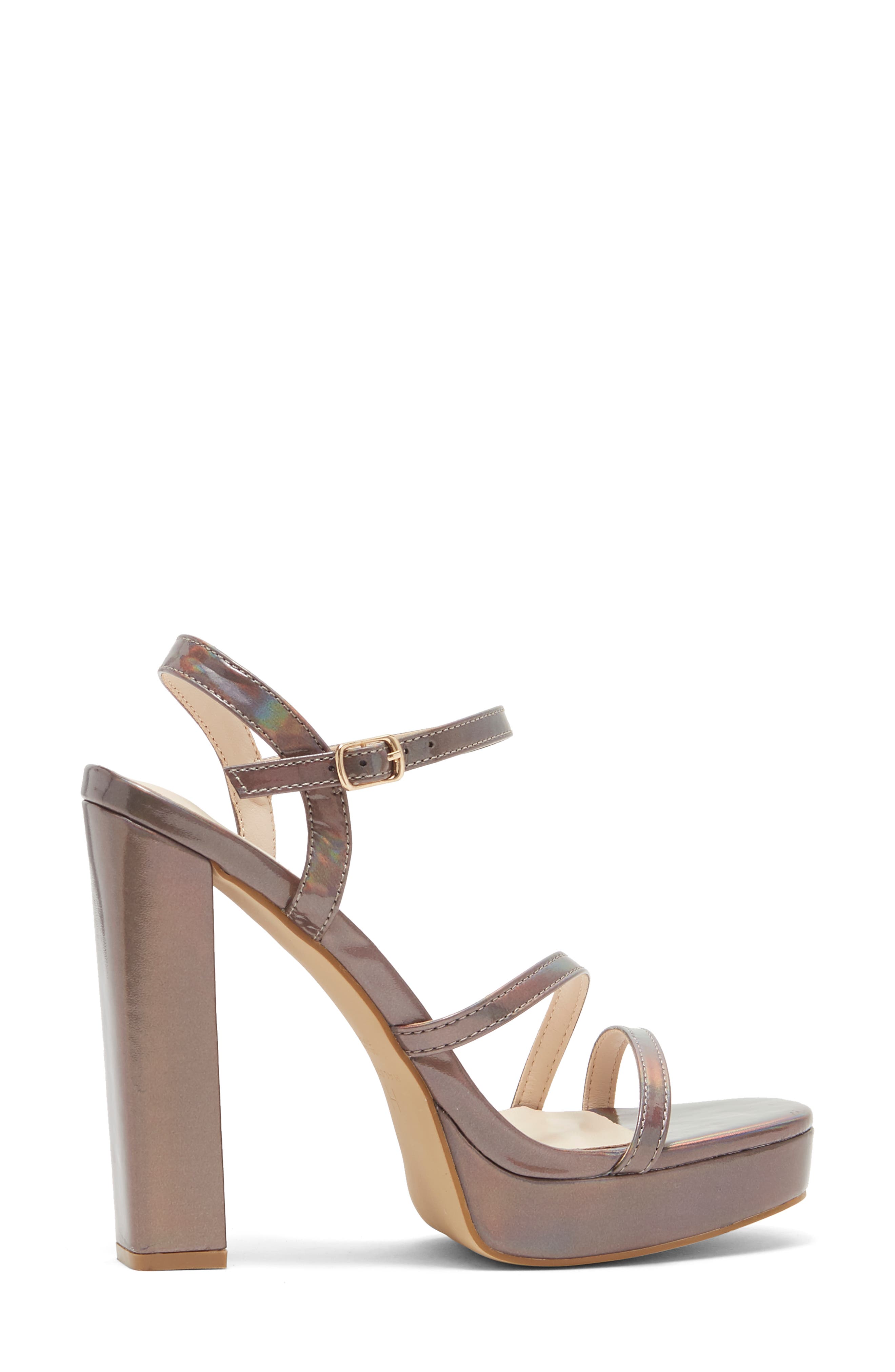 H HALSTON Sardinia Peep Toe Platform Sandal, Alternate, color, 