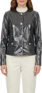 GORSKI Genuine Metis Suede Pythn Printed Jacket
