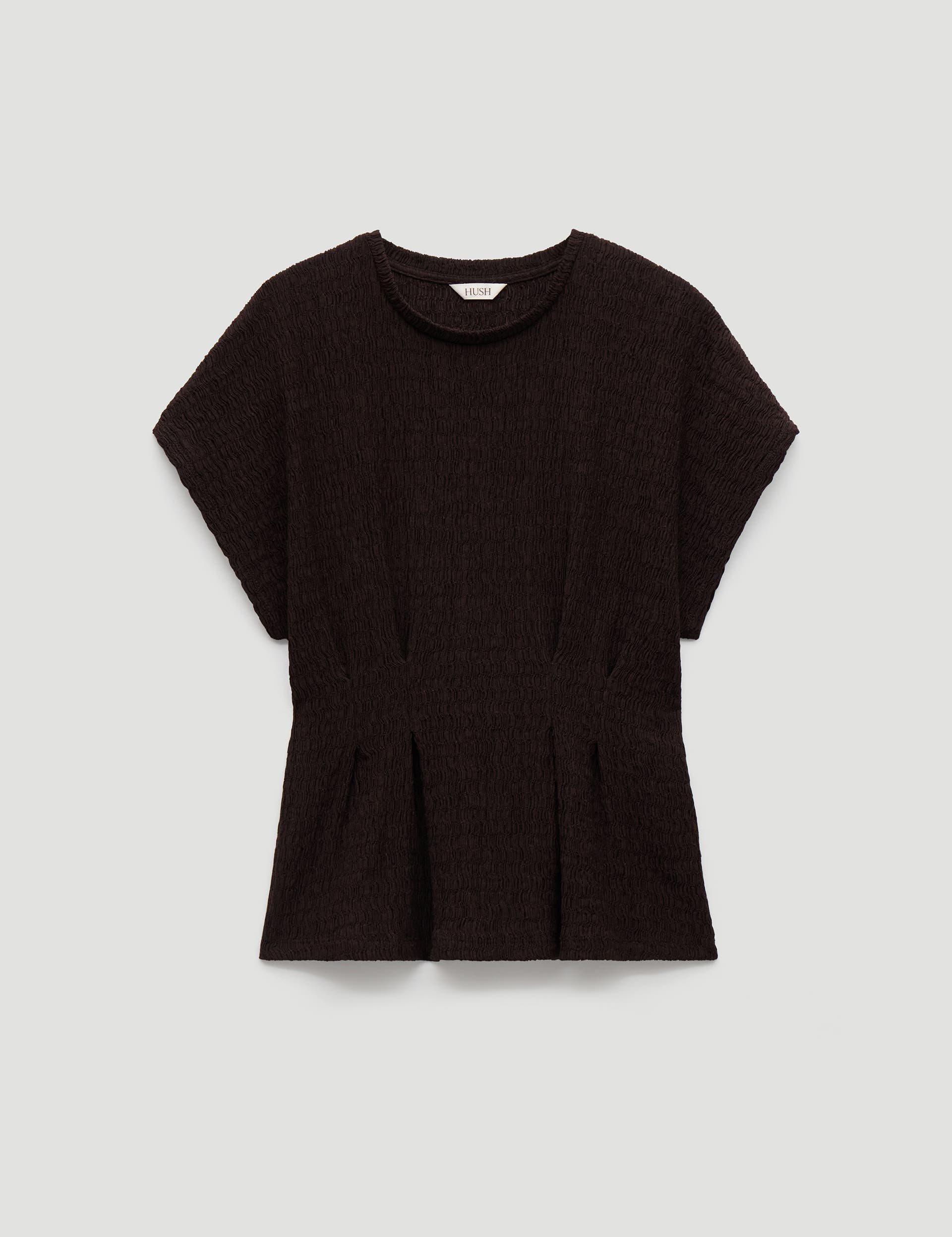 Keira Textured Pleat Release Jersey Top - image 2