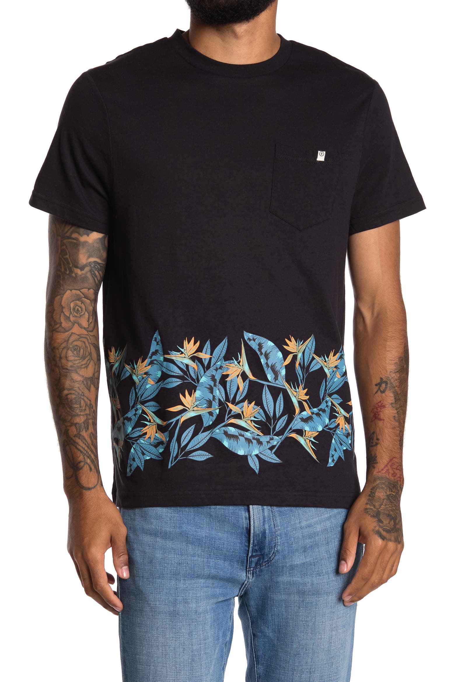 Small Patterned Suitcase Sovereign Code Pattern Trim T-Shirt (Men) | Nordstromrack