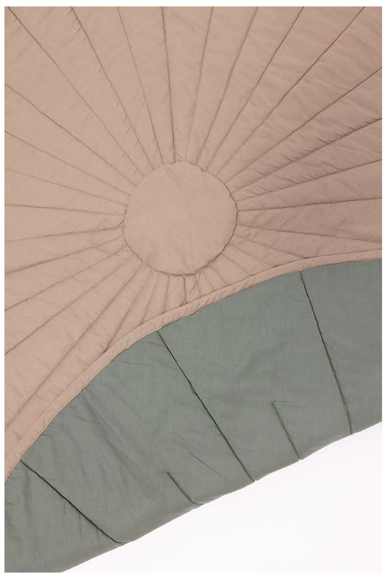 Linen & Cotton Reversible Quilted Play Mat, Alternate, color, DESERT LARK/ ACADIAN