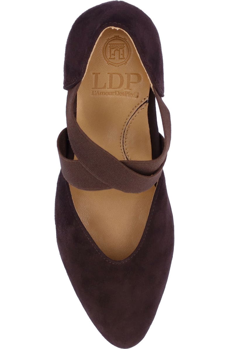 L'Amour des Pieds Bishar Crisscross Pump, Alternate, color, Chocolate