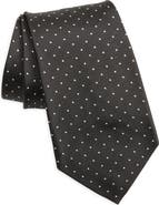 Ralph Lauren Purple Label Pin Dot Silk Peau de Soie Tie