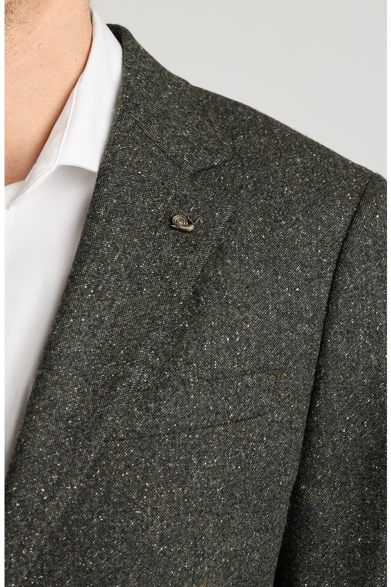 Jetsetter City Tweed Blazer, Alternate, color, OLIVE GREEN