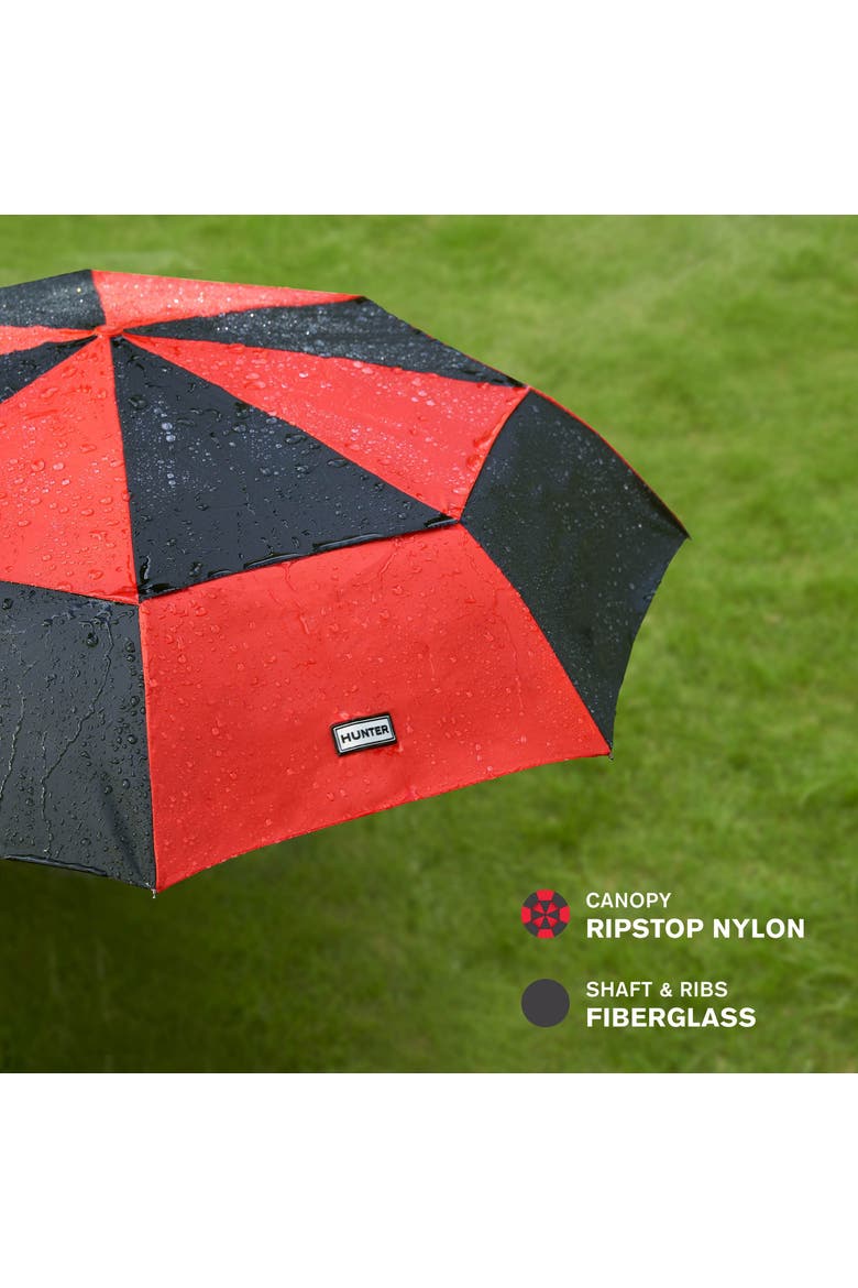 Vented Compact Umbrella, Alternate, color, Black/Red