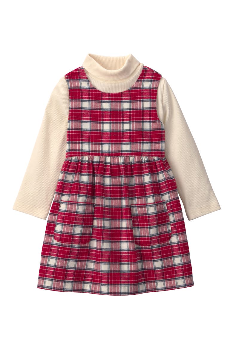 Kids' Jumper & Turtleneck Top Set, Main, color, LP RED PLAID